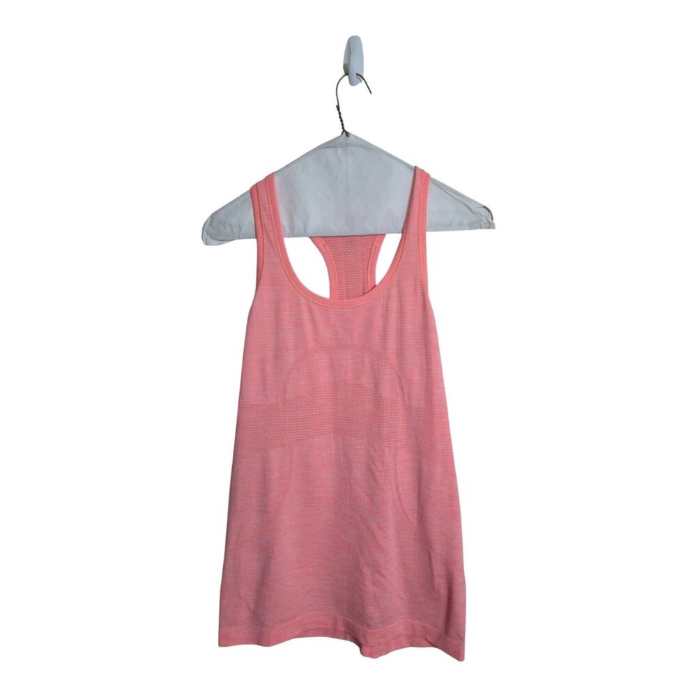 Lululemon Top Women 8 Pink Run Swiftly Tech  Racerback Tank Athleisure Gym